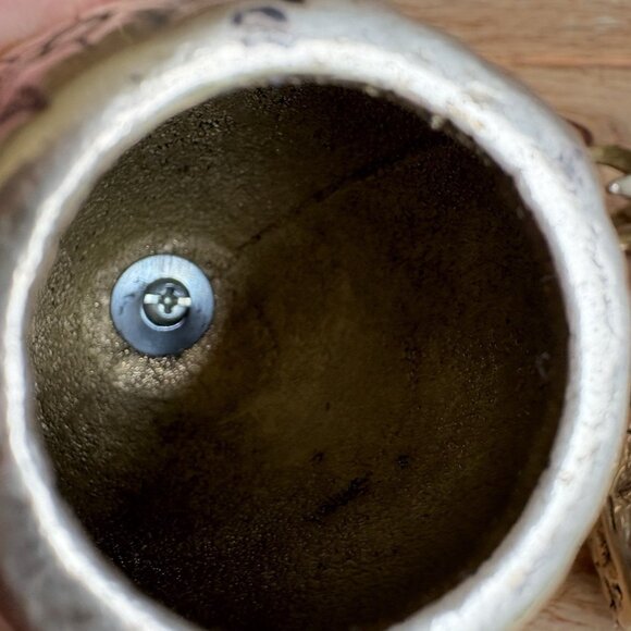 Vintage MCM Solid Brass Pineapple Candlestick Holders Set Of 2 - Picture 9 of 11